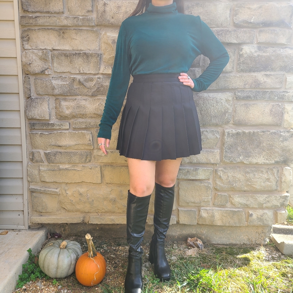 Vintage semi-sheer turtleneck